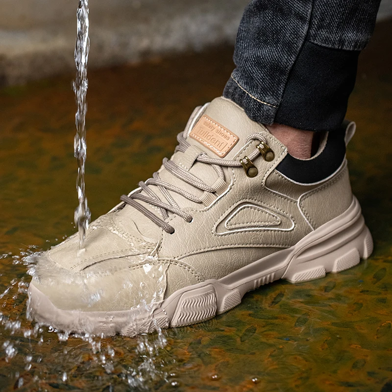 Safety Shoes men for work Steel Toe Shoes Puncture-Proof Work Boots Flexibility Comfortable Lightweight