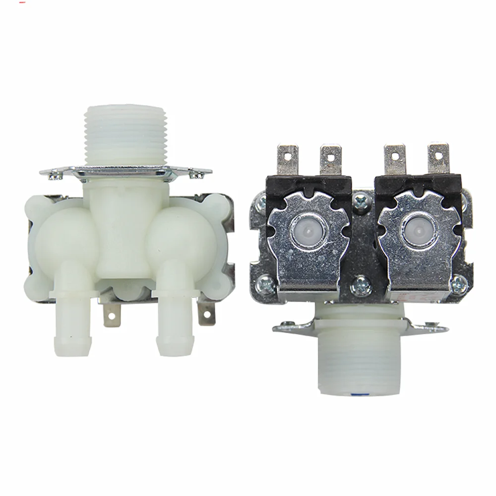 220-240V 6VA Double Head Inlet Solenoid Valve For Washing Machine XQG70-1279 XQB70-C86G xqb80-c86g/C98/C88