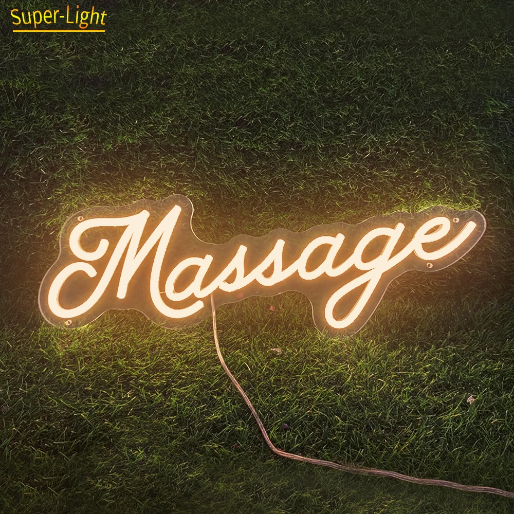 

Custom Big Led Open Light Massage Heals The Soul Massage Neon Sign Wall Decor Spa Center Massage Therapy Wall Decoration