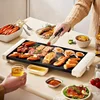 Bear 220V Electric Grill 1600W Electric Household Multifunction Grill Pan Non-stick Frying Pan Grill Pan Plancha Cocina 1