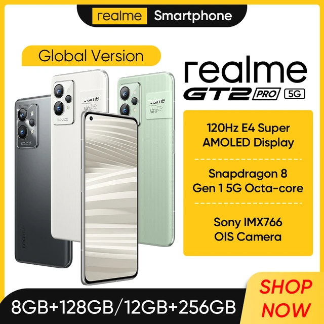 Realme GT2 Pro 5G Snapdragon 8 Gen 1 NFC 6.7 Inch 2K AMOLED 5000mAh Android  12