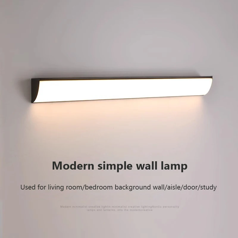 

Modern LED Simple Wall Lamp Long wall Light For Living Room Bedroom Background Wall Hallway Porch Surface Mounted Wall Sconces