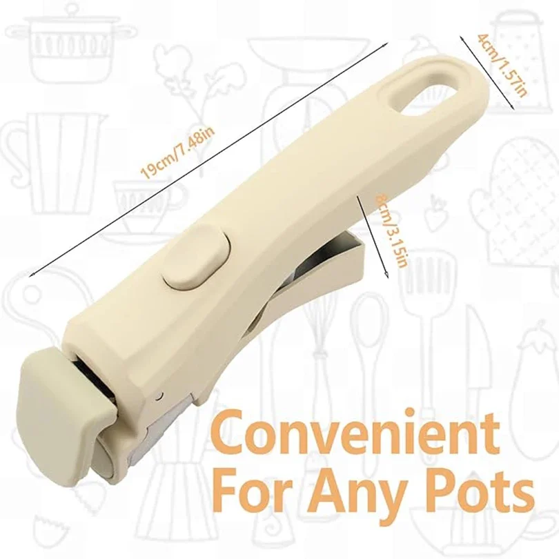 Detachable Tableware Replacement Clip Handle Removable Anti-Scalding Pan Pot Handle for All Cookware DONNOR Kitchen Accessories