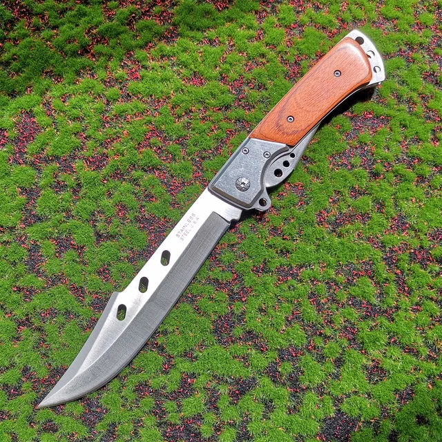 Cuchillo táctico militar de hoja fija 7CR13MOV, cuchillo de supervivencia  en la naturaleza, cuchillo de caza al aire libre, cortador de borde recto -  AliExpress