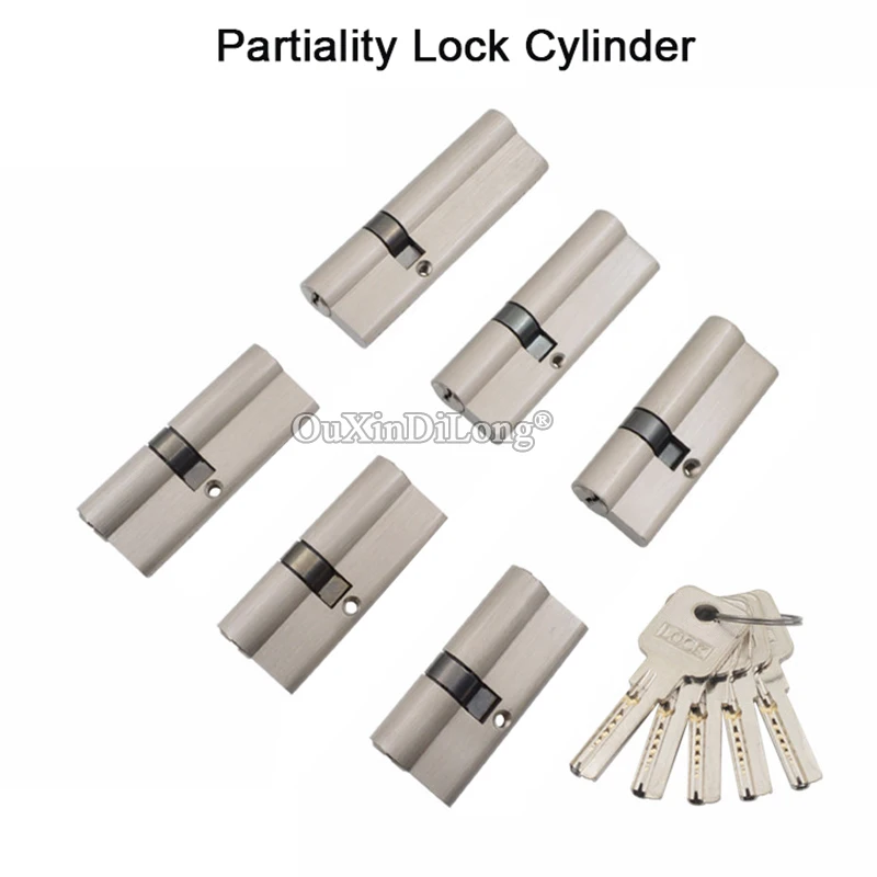 Description Picture 2 of itemBrand New European Pure Brass Double Open Partiality Lock Cylinder Interior Door Lock Core Lock Gall Repair Parts + Keys