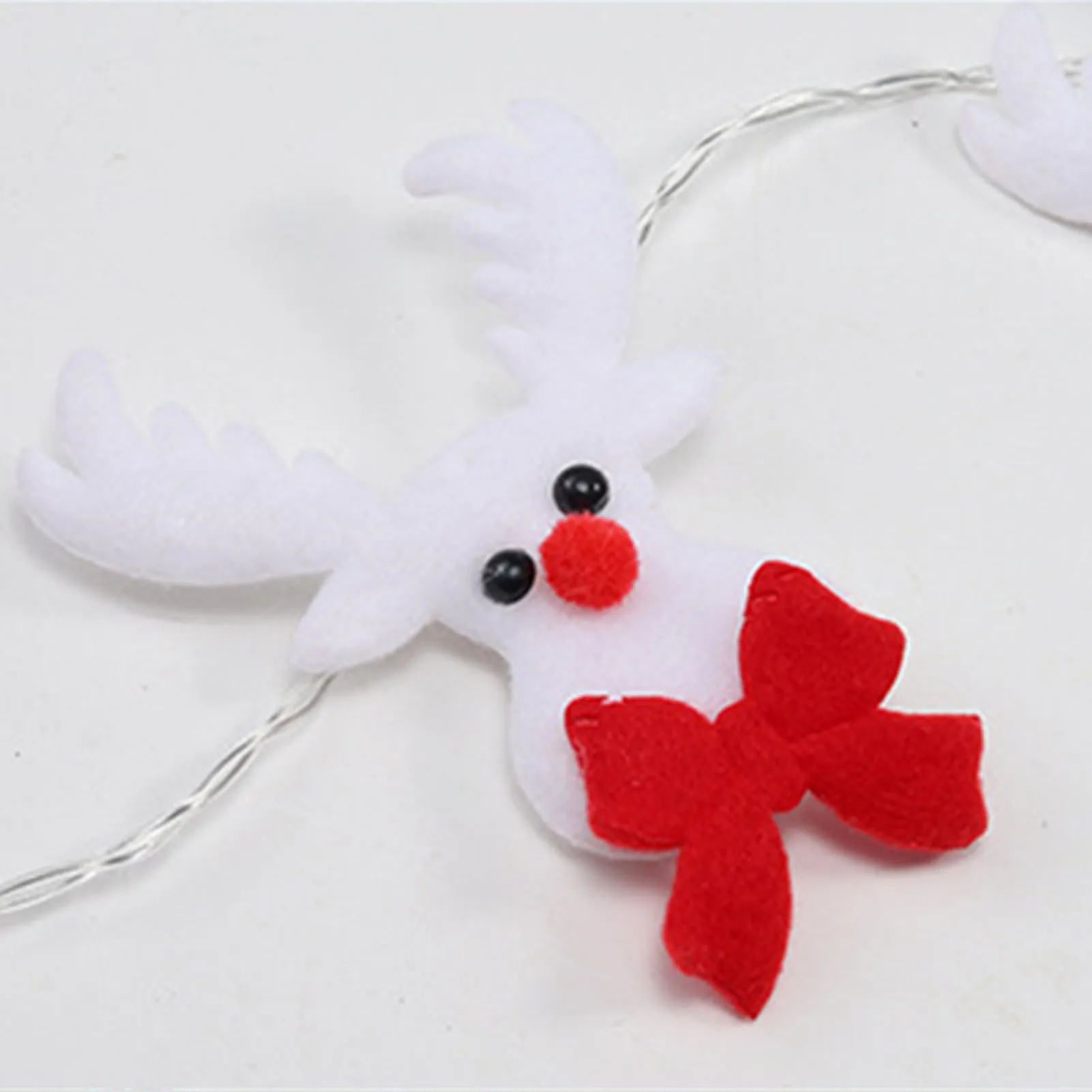 

New Christmas Plush Doll String Lights Easy to Use Lovely Plush String Lights for Christmas Tree Decoration