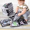 Baby Clothes Book Soft Black and White High Contrast Visual Stimulation Book Toddler Early Learning Educational Book Sensory Toy 6