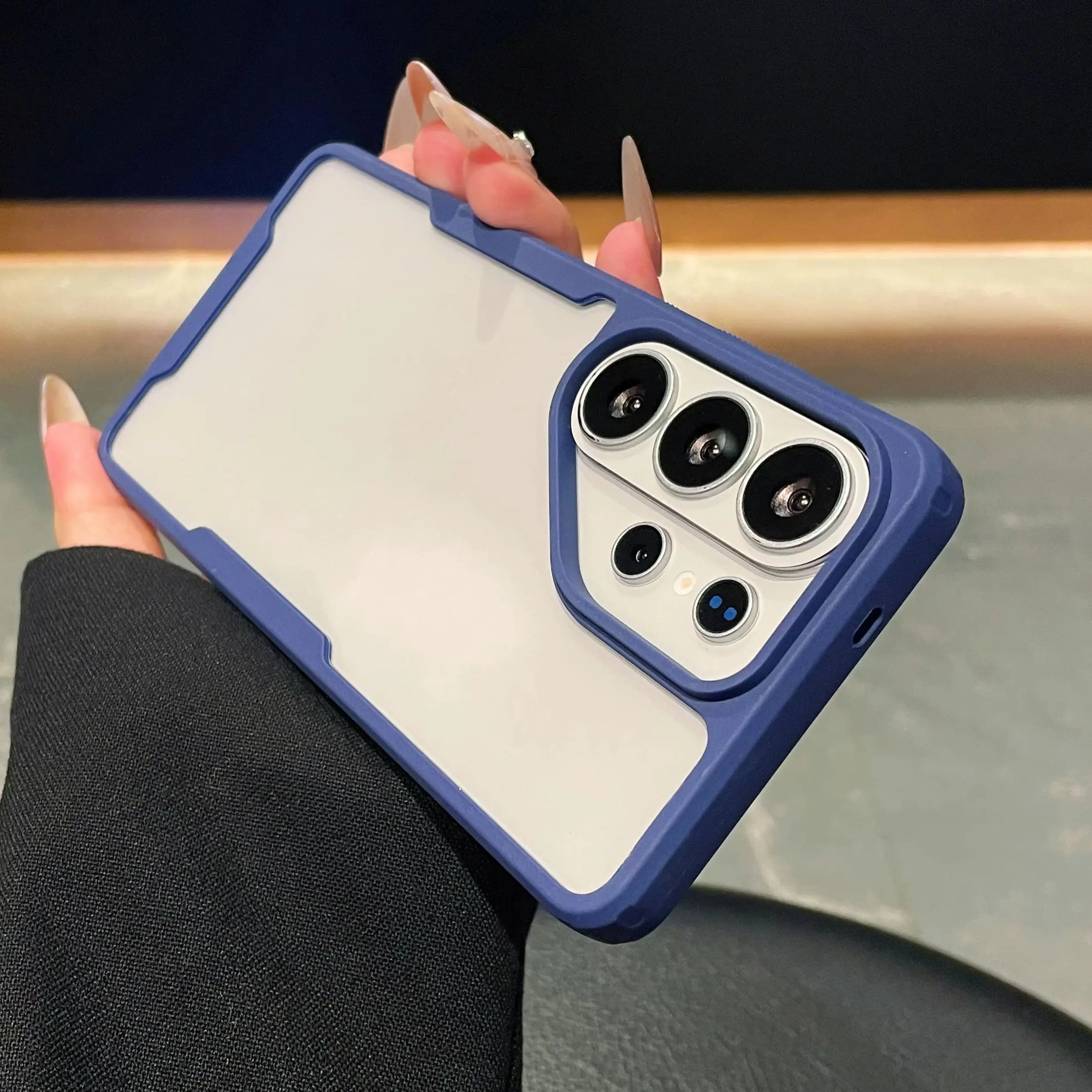 Military Armor Shockproof Clear Case with Hybrid Protection Cover