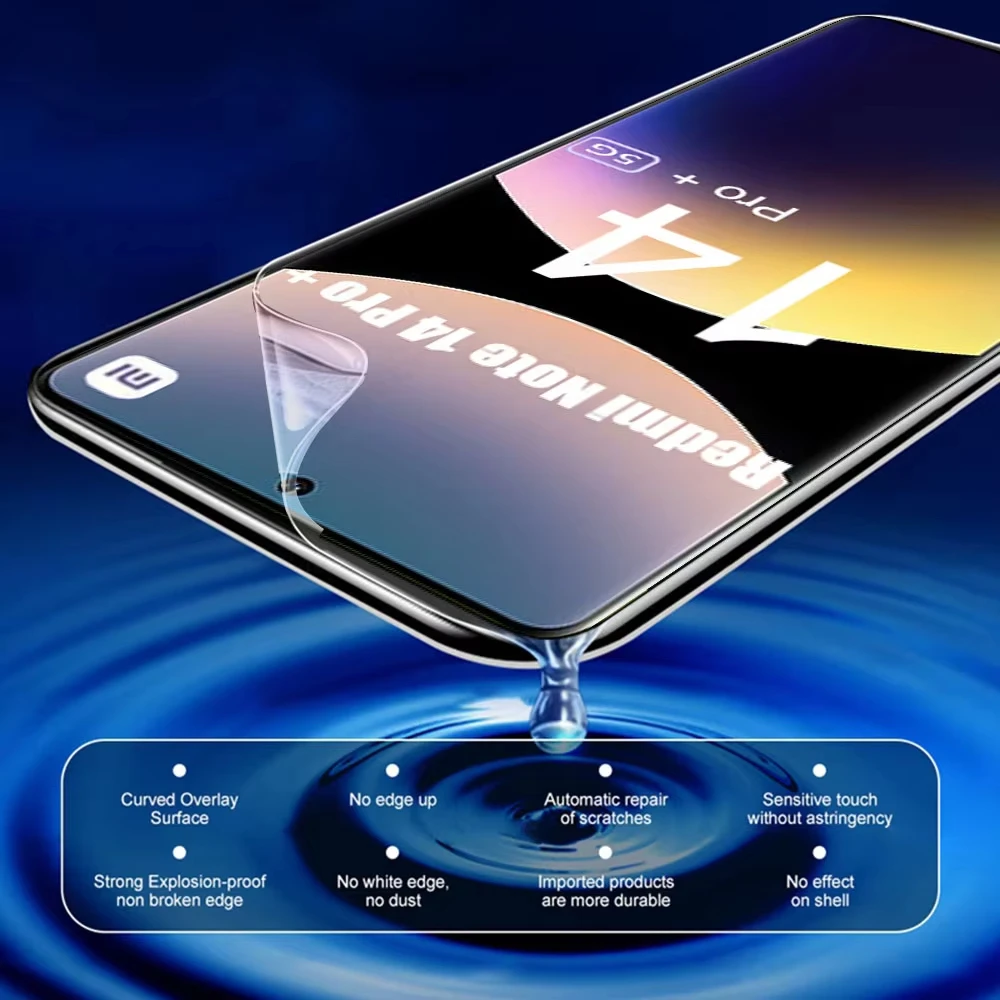 4-Pack Hydrogel Soft Screen Protector HD Film