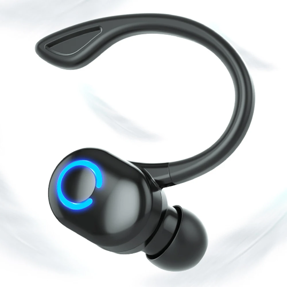 

Sport Stereo Bluetooth Wireless Earphone Single Earphone BT V5.0 Noise Cancelling Business Headset Ear