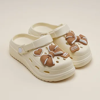 2026 Women Hole Shoes Summer Couple EVA Sandals Girl Beach Shoes Home Slippers Summer Wading Sneaker  Women Sandals Slippers 1