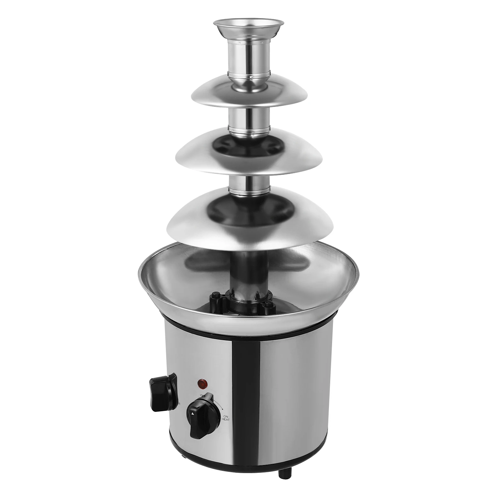 4-Tier Chocolate Fountain Machine Electric Chocolate Melting Fountain Machine for Cafes Hotels Weddings Birthdays