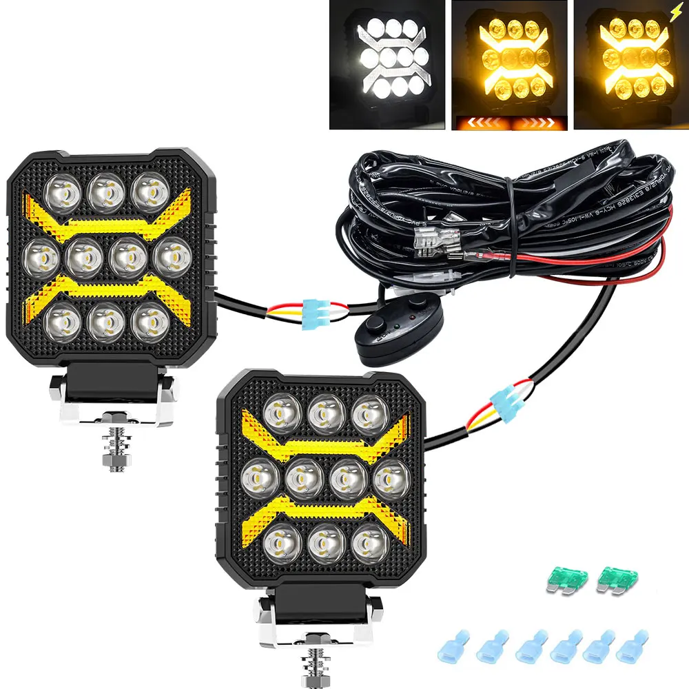 4" Work LED Headlight Light Auto Fog Light Led Light Bar Round Fog Light for Mot