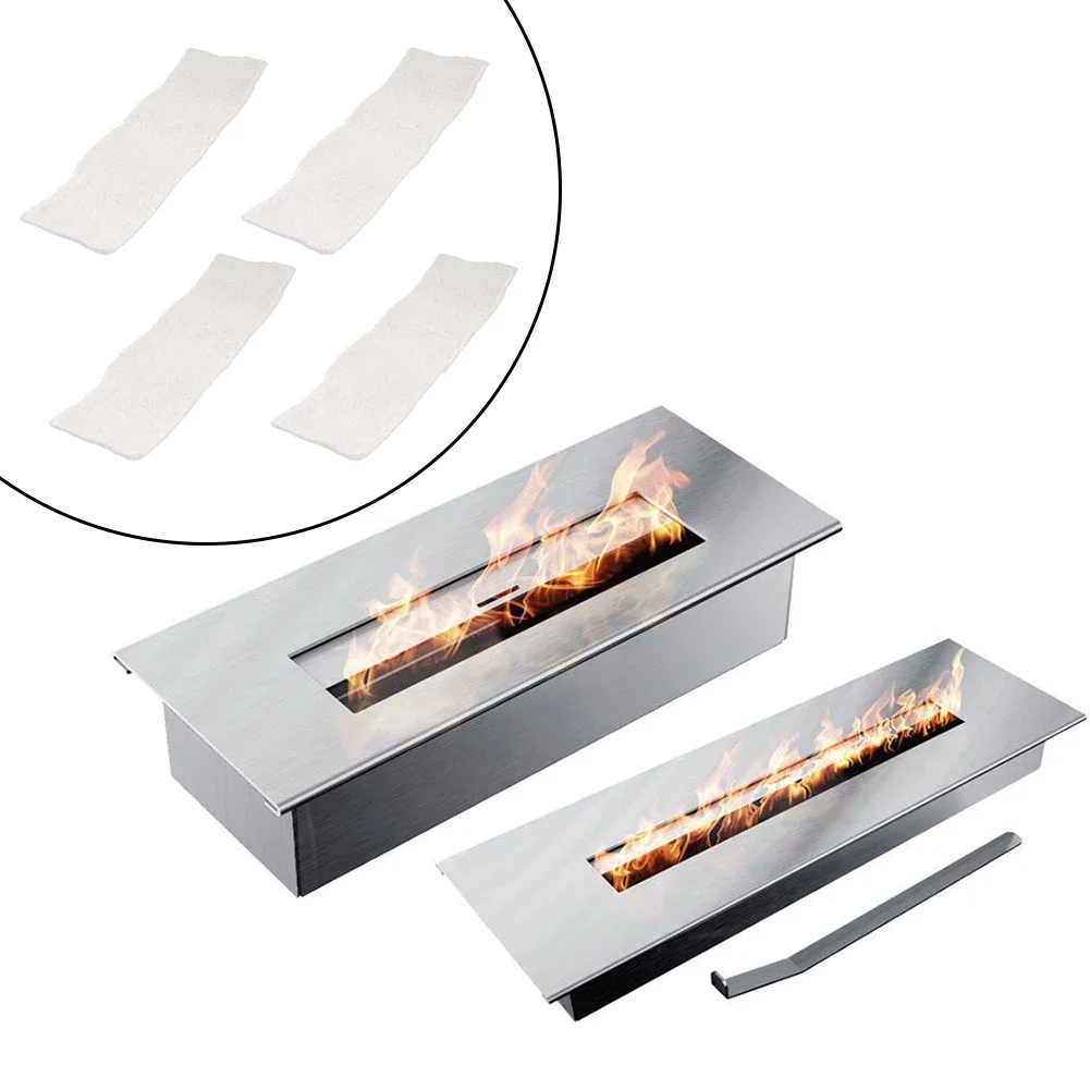 Wool and Calcium Magnesium Silicate Fiber Sponges Suitable for Bioethanol Fireplace Safety Pack of Four Pieces