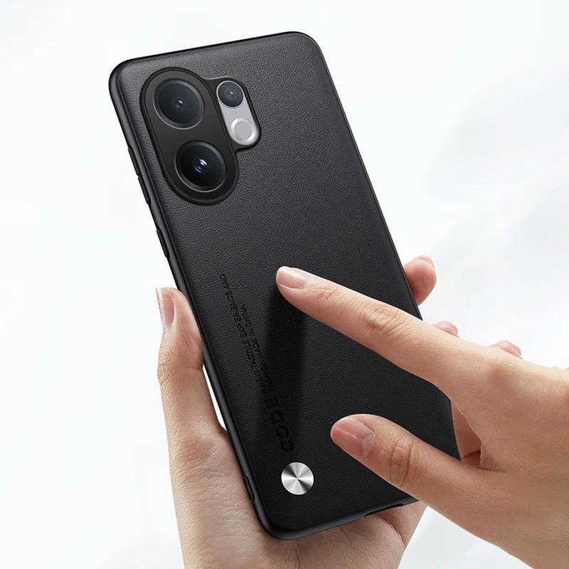 Elegant PU Leather Phone Case with Silicone Protection and Matte Finish