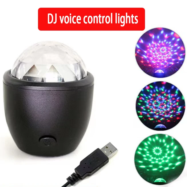 

Disco Lights RGB LED Laser Stage Beam Lights Sound Activated DJ Party Lights With Strobe Flash Effect Usb Power Projector Lamp
