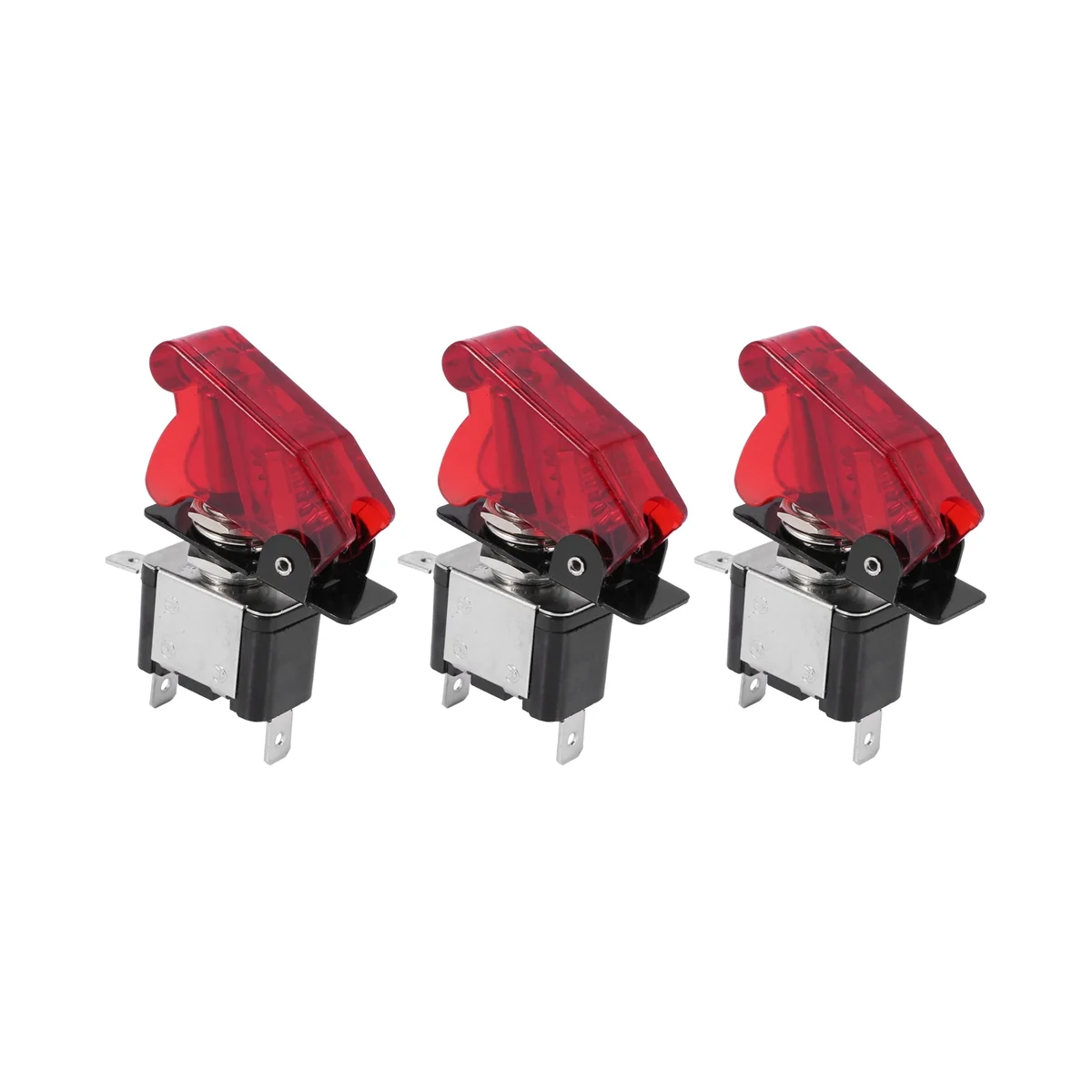 3X 12V 20A Car Truck Cover Led Light Spst Toggle Interruttore A Bilanciere Controllo On/Off 2Pin