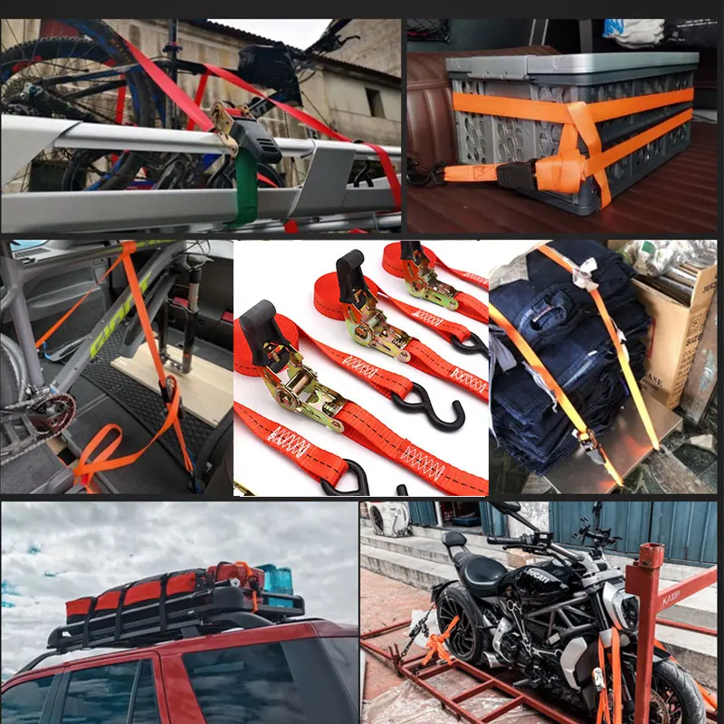 5M Car Motorcycle Cargo Strap Tension Rope Tie Down Strap Strong Ratchet Belt for Luggage Bag Lashing Rope elastic bands cargo straps,luggage strap,cargo tie down strap,tie down straps,lashing strap