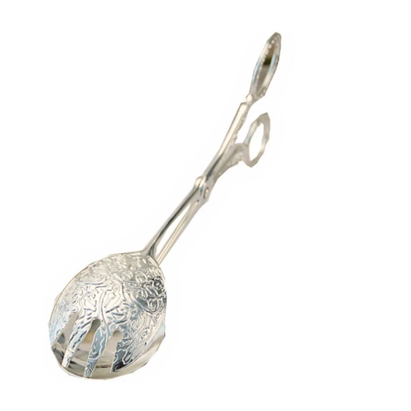 Food Tong Gold-plated Snack Cake Clip Salad Bread Pastry Clamp Baking Barbecue Tool Fruit Salad Cake Clip Kitchen Utensils