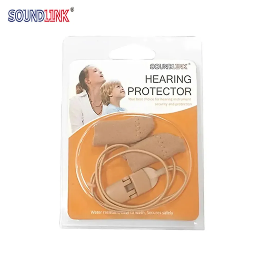 Soundlink Hearing Aid Clip Cotton Protective Cover Sleeves Moisture Protection Binaural Coded Protector Holder hearing aid