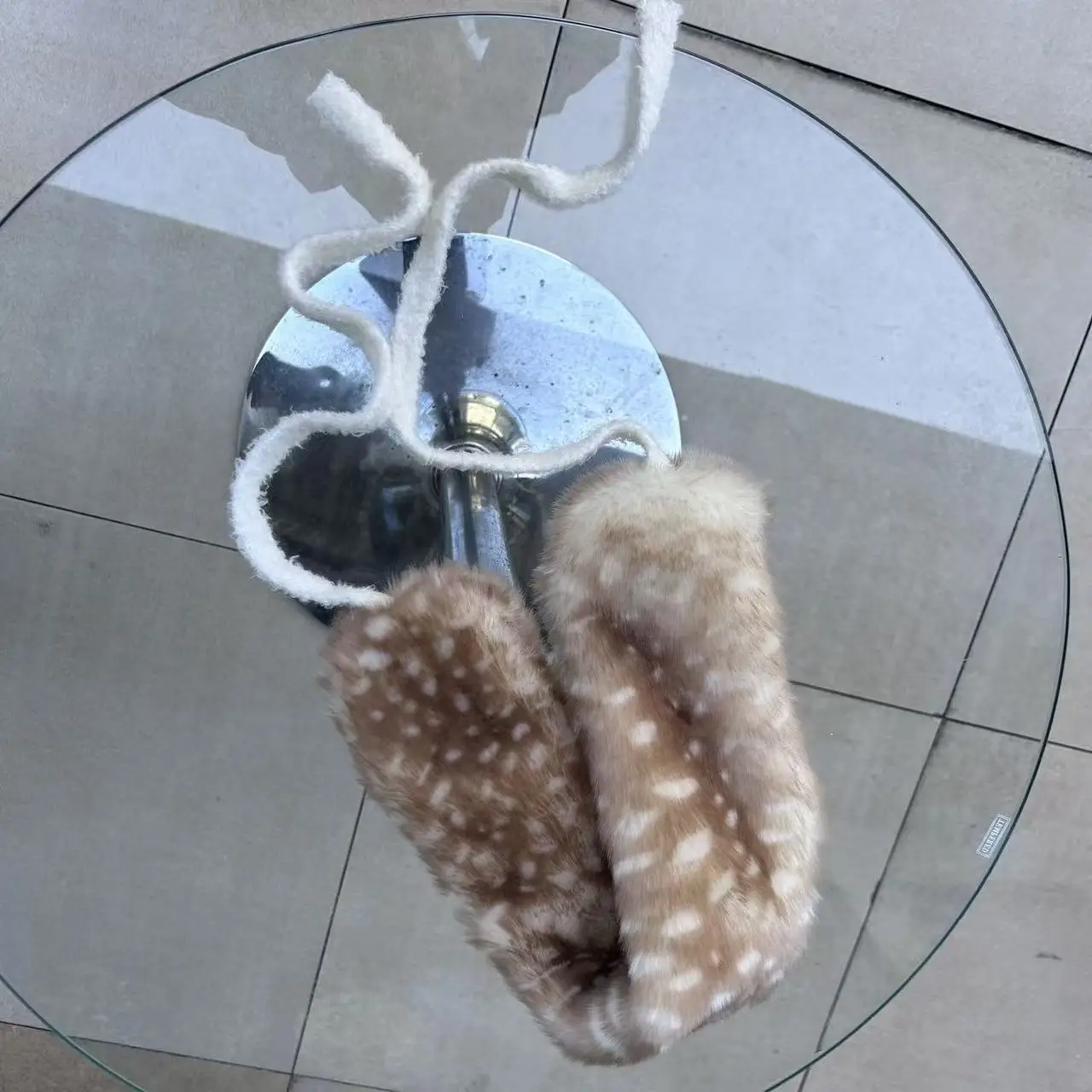 New System Kawaii Deer Plush Imitation Fur Scarf Ear Muffs