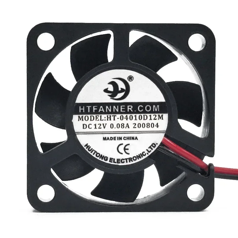 40*40*10MM HT-04010D12M double ball bearing 4010 4CM 12V 0.08A graphics card chassis cooling fan