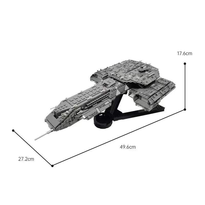 ブロック玩具の宇宙船 MOC 星空映画船モデル BC-304 デイデーロス深宇宙母艦級戦闘