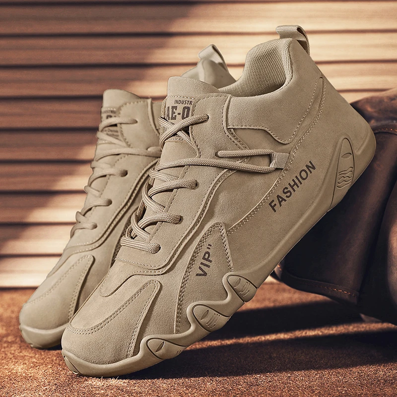 Men's Autumn Wear-Resistant Sneakers - Lightweight, Anti-Slip, Casual Trendy Footwear
