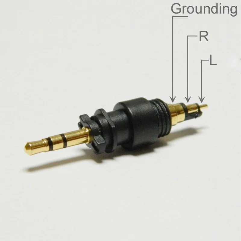 1PC Headphones Jack Plug For DIY Repair Shure SRH440A SRH840A Monitor Headphones Pin Connector