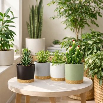 5 Inch Breathable Flower Pots 5