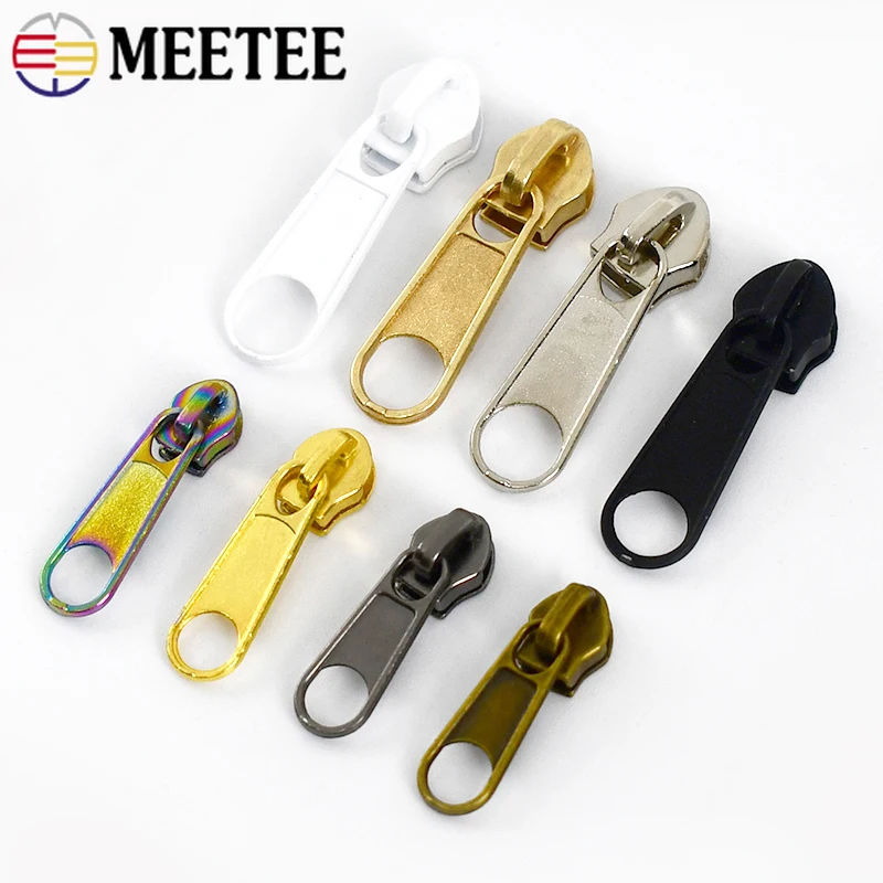 Zipper Slider 10/20/50Pcs 3# 5# Zipper Slider for Nylon Zips Clothes Bag Zippers Puller Jacket Coat Zip Head Repair Kit DIY Sewing Accessories