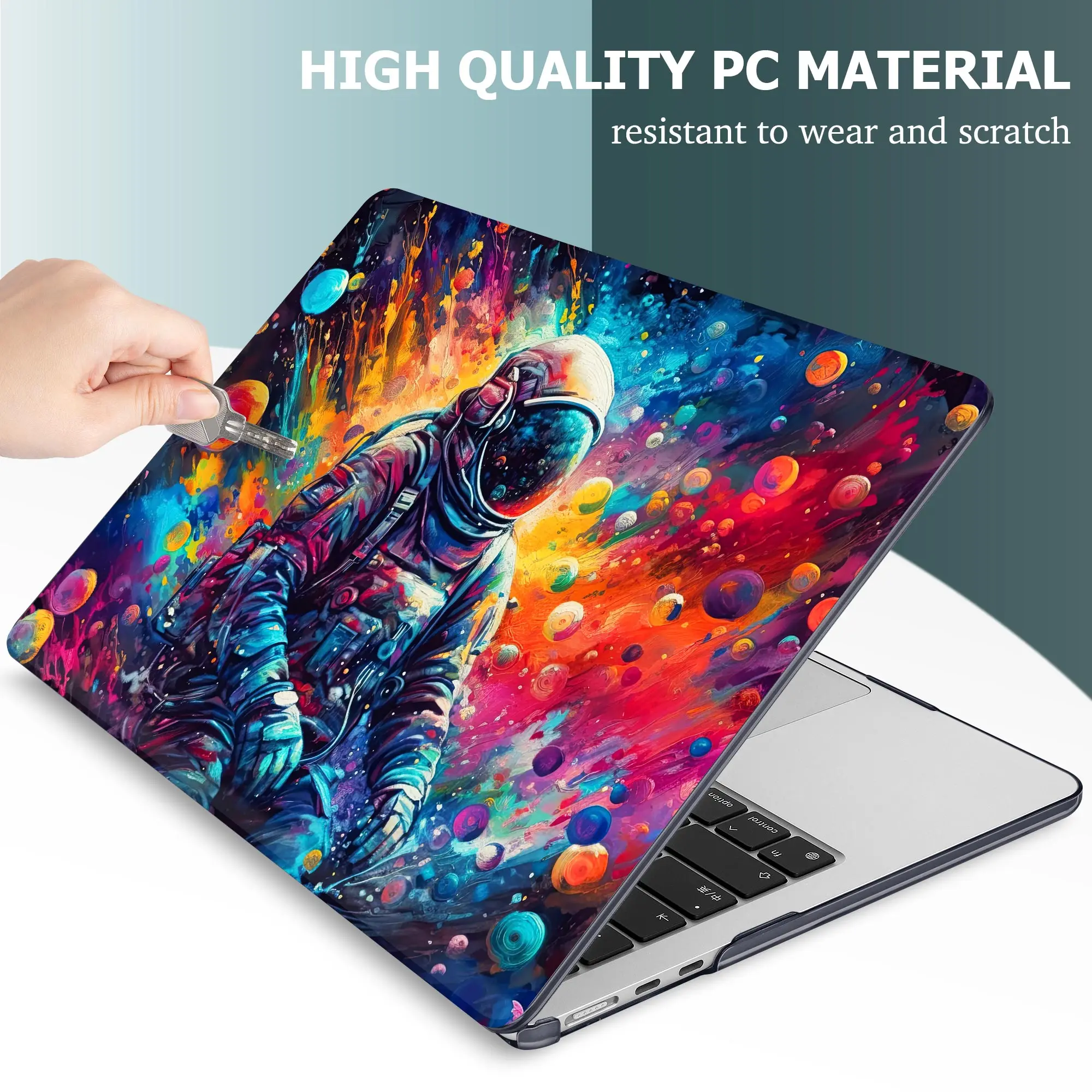 Estojo de Impressão para Pintura de Astronautas para Macbook Air 13 m2 m1 A2337 A2681 15 A2941 2023 Pro 13 14 16 m3 A2992 A2991 A2818 A2338 m2 - Imagem 4