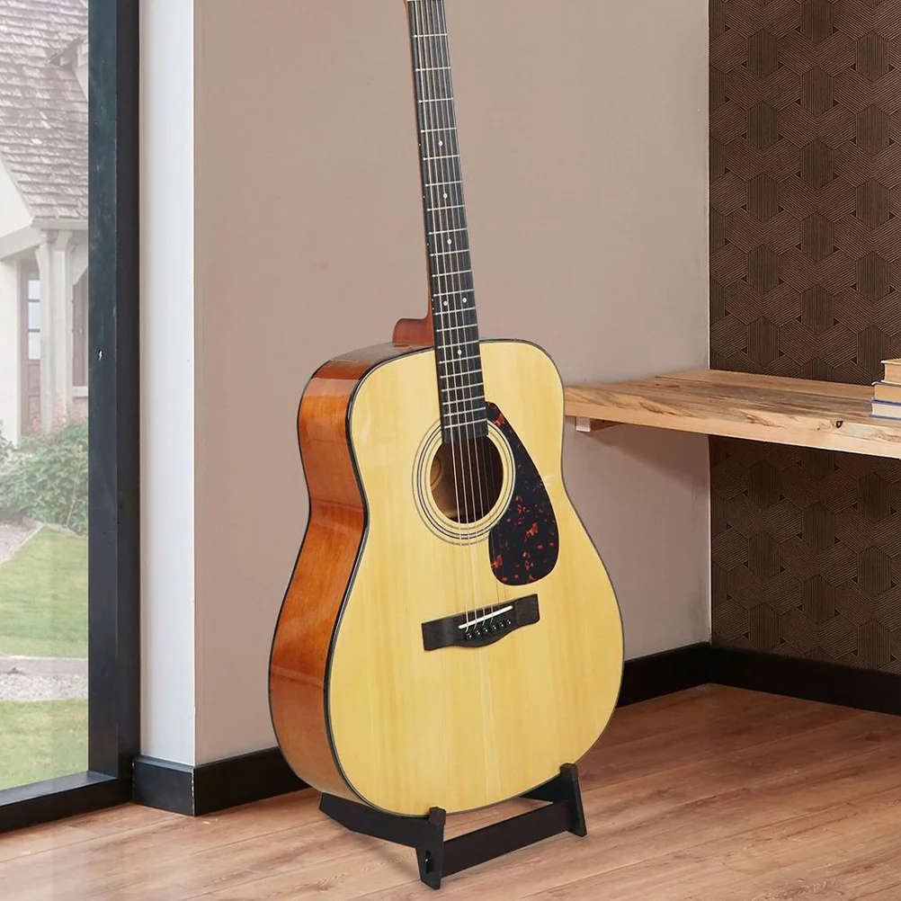 

Wooden Guitar Stand Removable Ukulele Bass Folk Guitar Rack Floor Bracket For Home Shop Musical Instruments Guitars Accessories