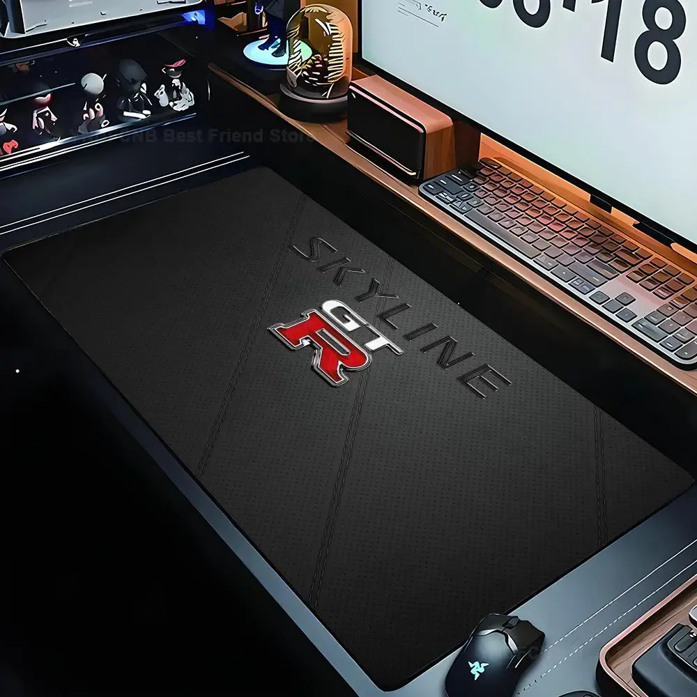 Car N-Nissan Gtr Mousepad Large Computer Gaming Accessories MousePads Desk Mats Anti-slip Laptop Soft Mice Pad