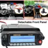 HIROYASU CQ-7373 Amateur Mobile Transceiver 50W 100Ch Air Band Rx VHF UHF Dual Band Tx Front Panel Detached Car Walkie Talkie 5