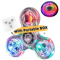 LED light Fidget Spinner Luminous Finger Stress Relief Toys Hand Top Spinners Glow in Dark Light Birthday Christmas Gift 1