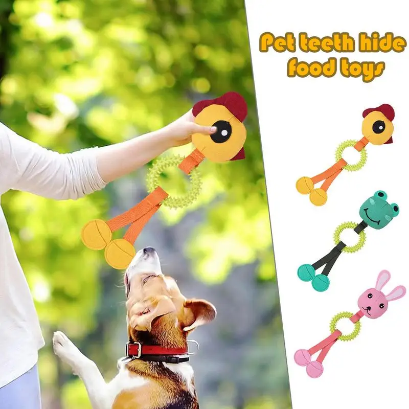 

Puppy Chew Toys For Teething Squeaky Puppy Toys Plush Puppy Chew Toys Durable Interactive Puzzle Feeding Snuffle Dog Chew Toys