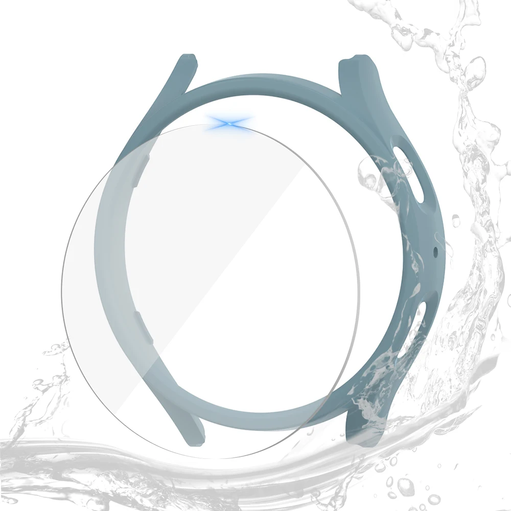 Waterproof Screen Protector and Durable PC Case with Tempered Glass Cover