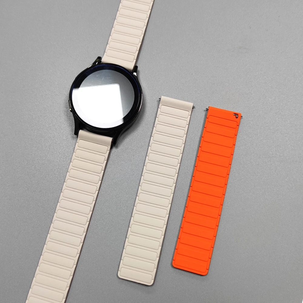 Premium 22mm Silicone Magnetic Replacement Strap - Stylish Bracelet
