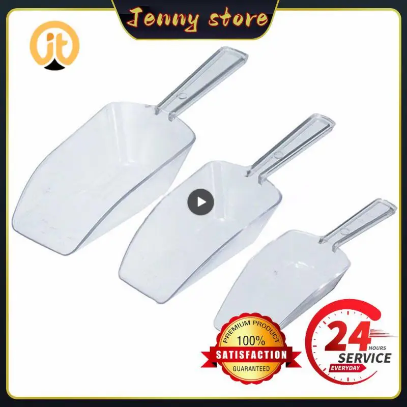 Cucina Crema Buffet Farina Mini Pale Di Ghiaccio Trasparente Cibo Caramelle Scoop Plastica