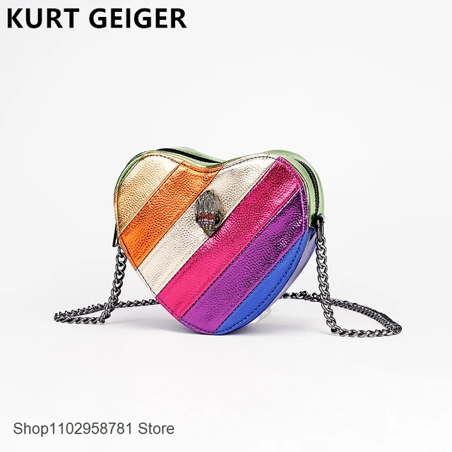 Kurt Geiger Kensington Heart Crossbody Bag in Black