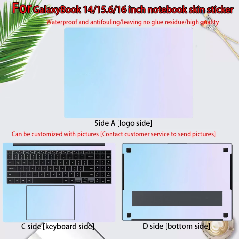 14/16 인치 삼성 갤럭시북5/4/3 프로 바디 필름 NP960XHA/940XGK 노트북 스킨 스티커 960XFG 컴퓨터 쉘 프린팅 940XFG