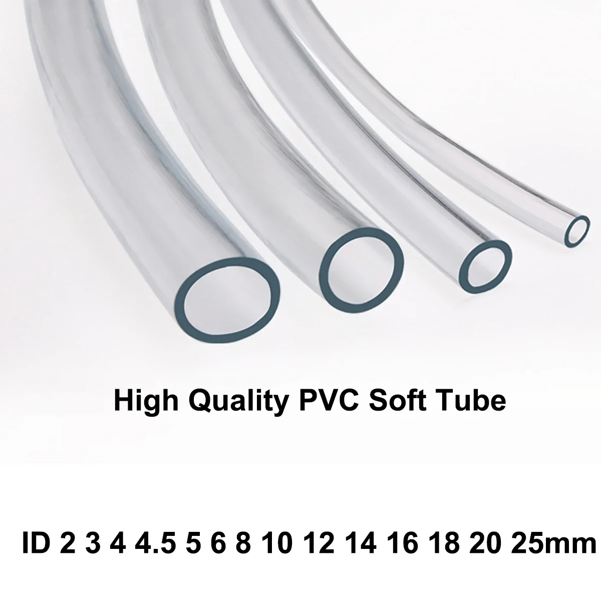 Towviy Tuyau PVC Souple Transparent 6 Mètres 10 mm x 12 mm Tube