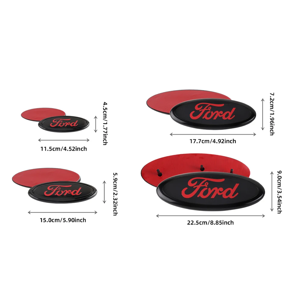 Auto-Fronthaube-Emblem-Aufkleber, Motorhaube-Kofferraum-Aufkleber für Ford Mondeo Explorer Ranger Focus Fiesta Shelby Transit Escape Ecosport – Detail 2