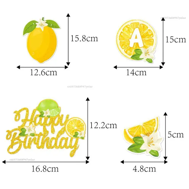 Lemon / Party People ２枚セットThe Birthday Amazon.com: Lemon Birthday Party Decorations, Homond