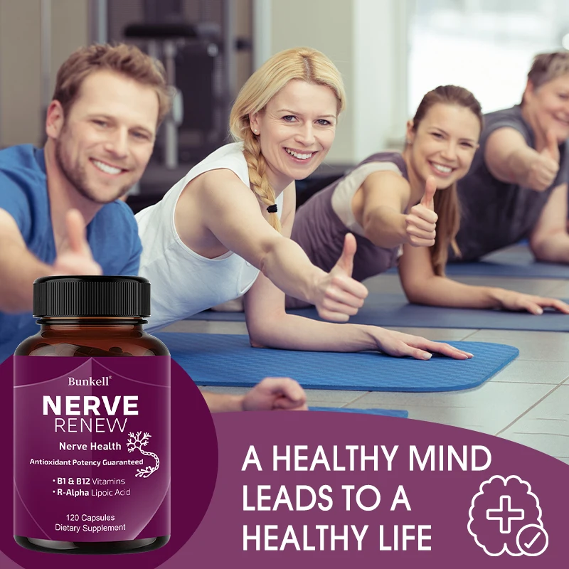Nerve Support Supplements Supports Healthy Nerve Function Blood Flow Circulation Antioxidant 120 Capsules