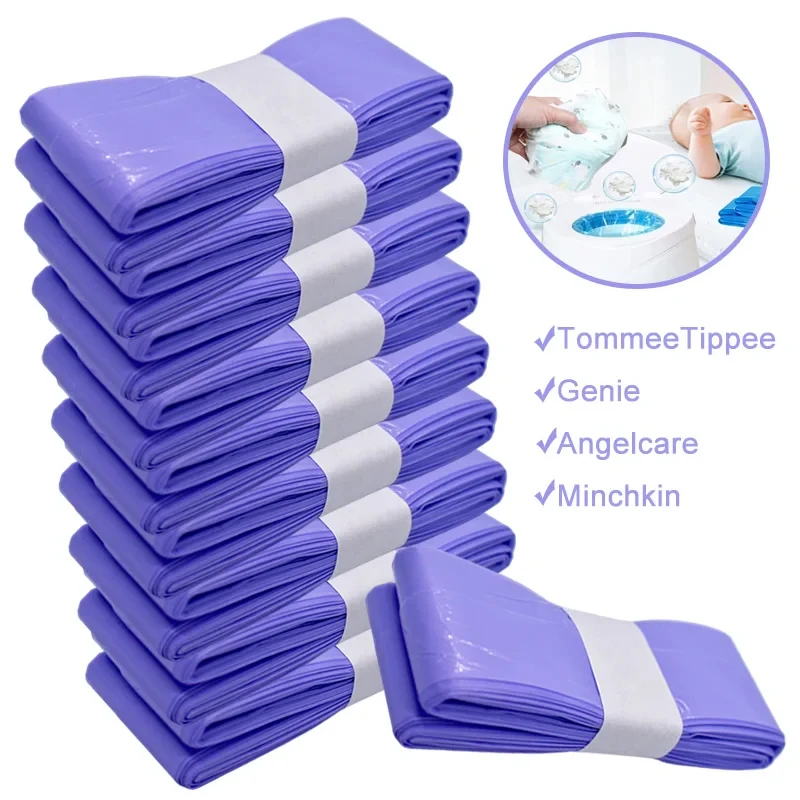 Trash Bags Refill Diaper Pail Refills Purple Diaper Pail Refills Bags For Angelcare Trash For Sangenic Tommee Tippee twist&click Genie Munchkin
