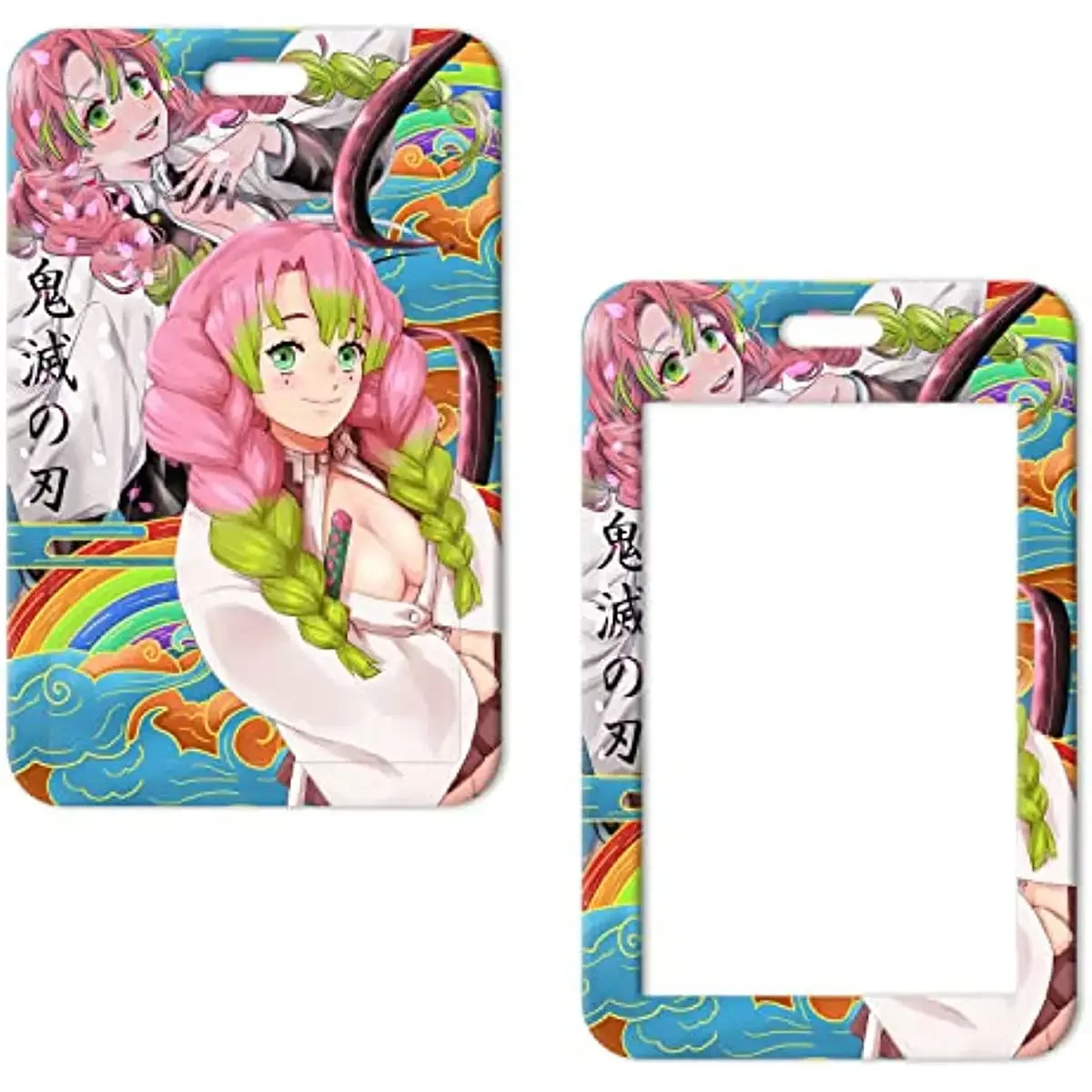 Anime Lanyard With Id Holder For Kanroji Mitsuri Demon Slayer Neck Lanyard  For Keys Keychain Mobile Phone Strap Badge Holder - Key Chains - AliExpress