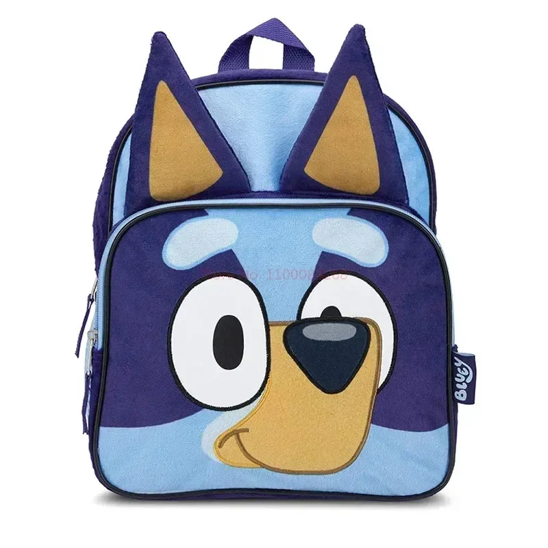Bluey Dog Plush Backpack – Simple Oxford Cloth Schoolbag with Front Pocket, Early Education Preschool Bingo Dog Bag 5