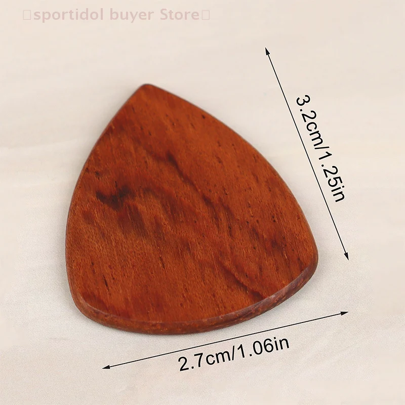 1/5Pcs Wooden Acoustic Guitar Picks Bass Ukulele Plectrum Picks Electric Guitar Can Be Drillable Pendant Gift